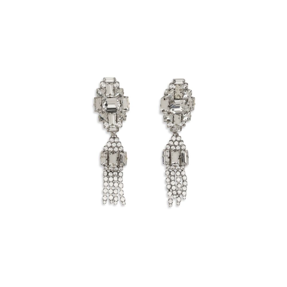 Alessandra Rich Silver Metal Earrings
