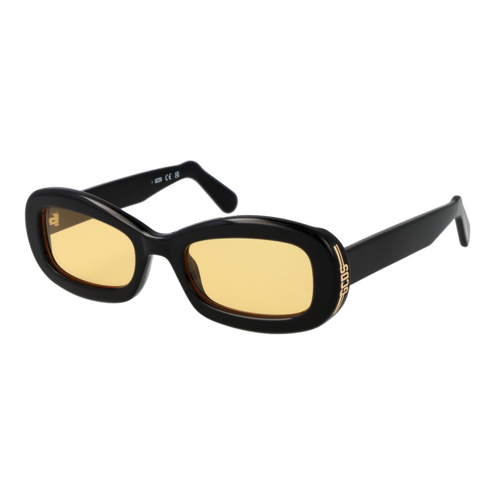 GCDS Black Plastic Sunglasses