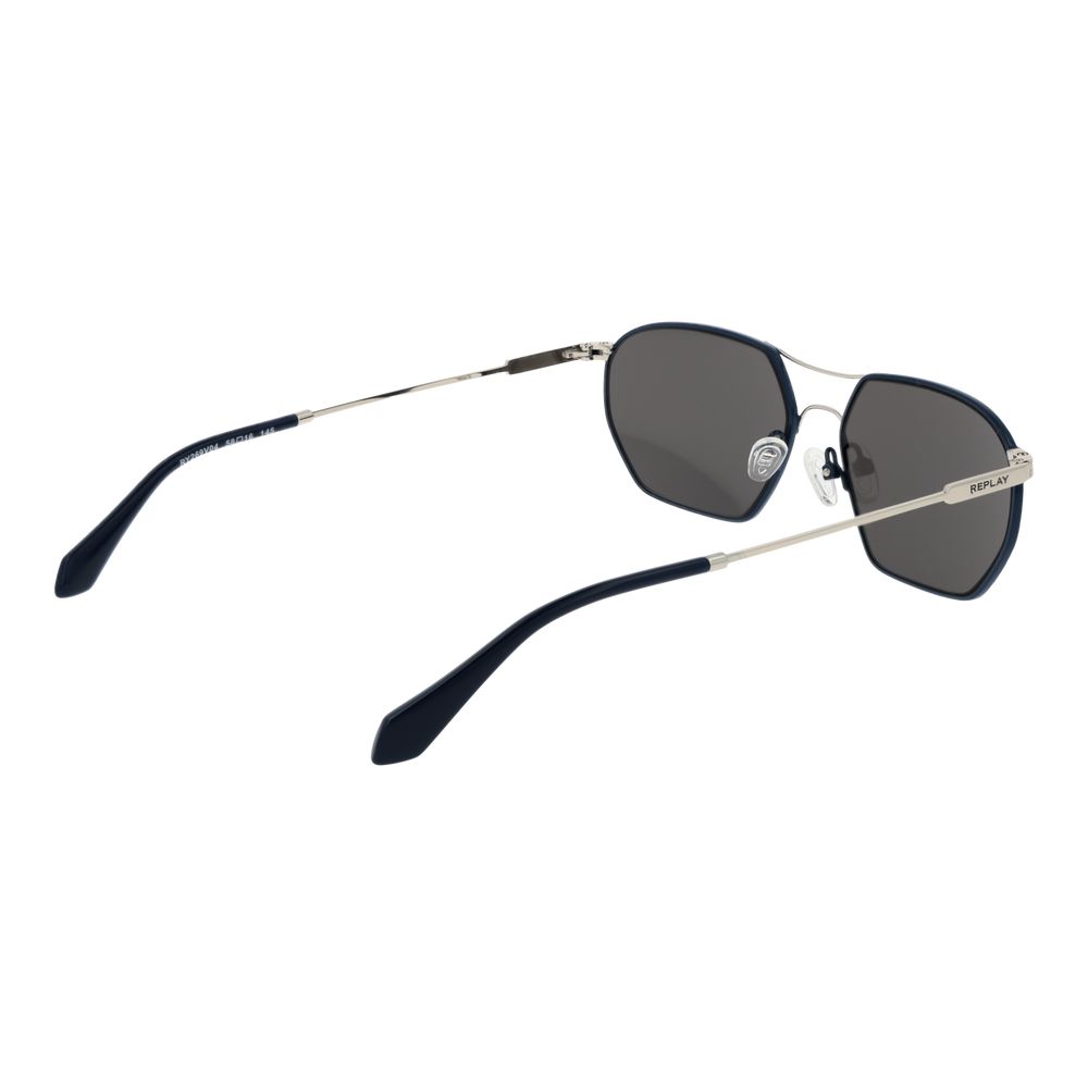 Replay Silver Metal Sunglasses