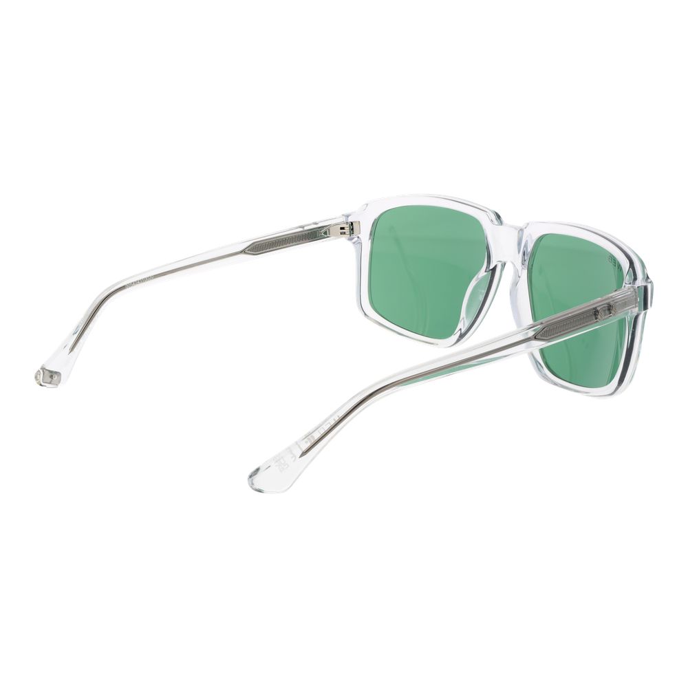 Web Transparent Plastic Sunglasses